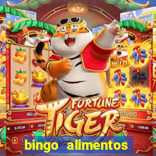 bingo alimentos para imprimir